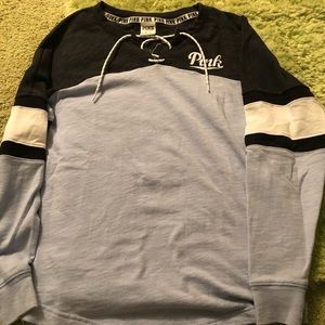 Pink Crewneck with front tie